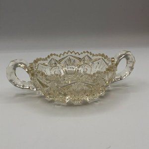 Imperial Glass Deep Cut Nappy Candy Dish Sawtooth.
